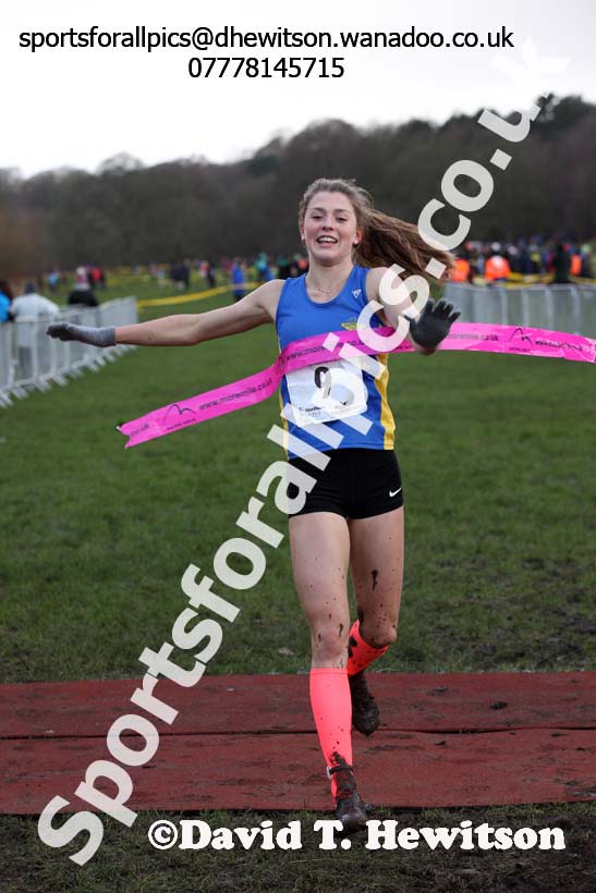 Womens under-17 Northern Cross Country Champs., Witton Park, Blackburn. Photo: David T. Hewitson/Sports for All Pics